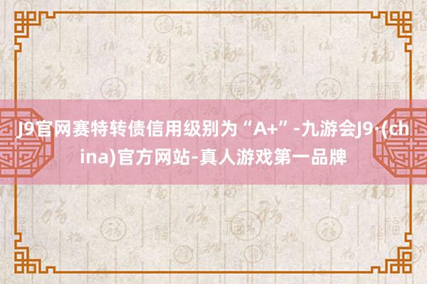 J9官网赛特转债信用级别为“A+”-九游会J9·(china)官方网站-真人游戏第一品牌