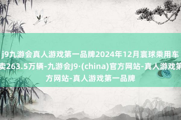 j9九游会真人游戏第一品牌2024年12月寰球乘用车市集零卖263.5万辆-九游会J9·(china)官方网站-真人游戏第一品牌